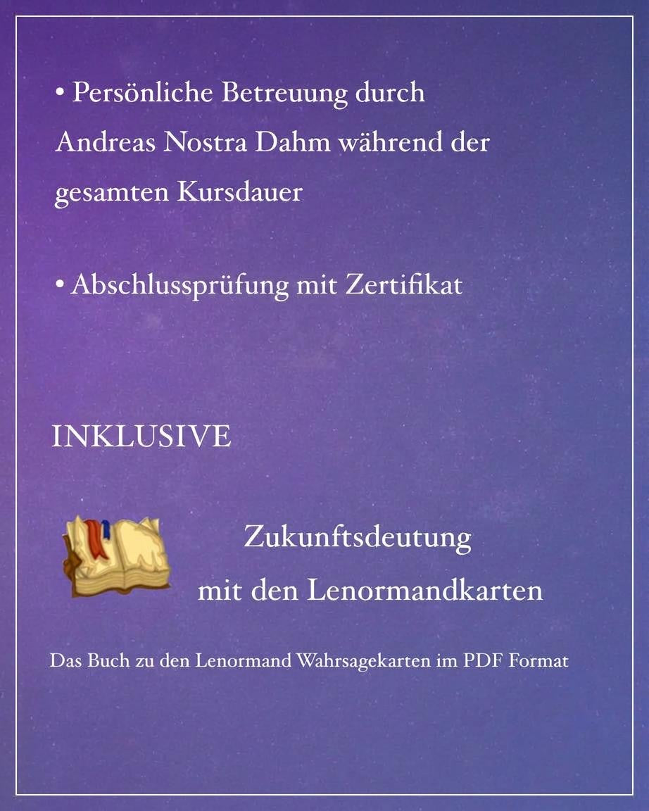 Lenormand - Ein Kurs im traditionellen Kartenlegen mit den Lenormand Karten