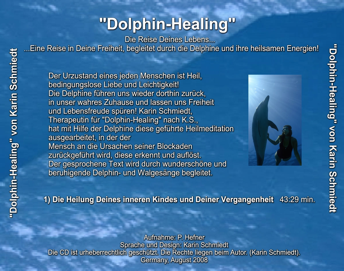 "Dolphin-Healing 1" - Inneres Kind - eine 43-minütige geführte Meditation von Karin Schmiedt